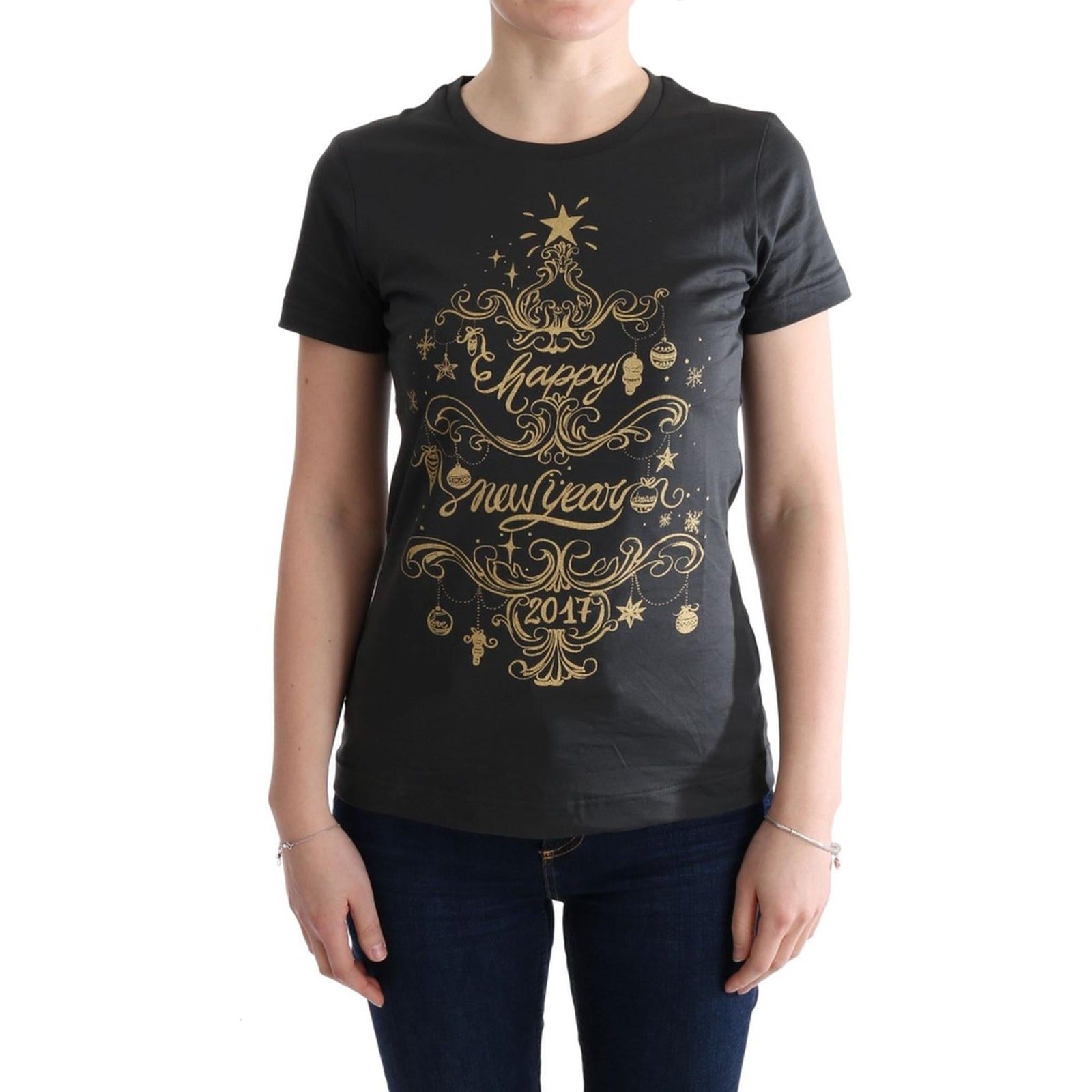 2021 Dolce & Gabbana Short Sleeve T-Shirt with 2017 Print Design 40 IT Women