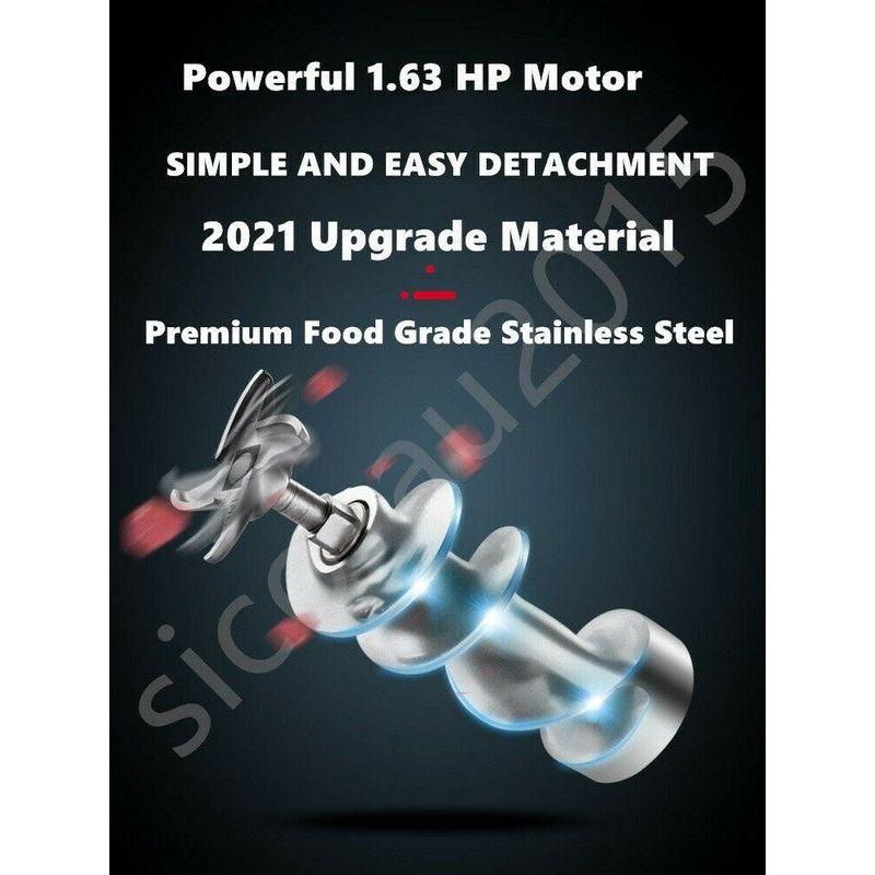 1.63HP Commercial Meat Mincer- Electric Grinder & Sausage Maker Filler 1200W