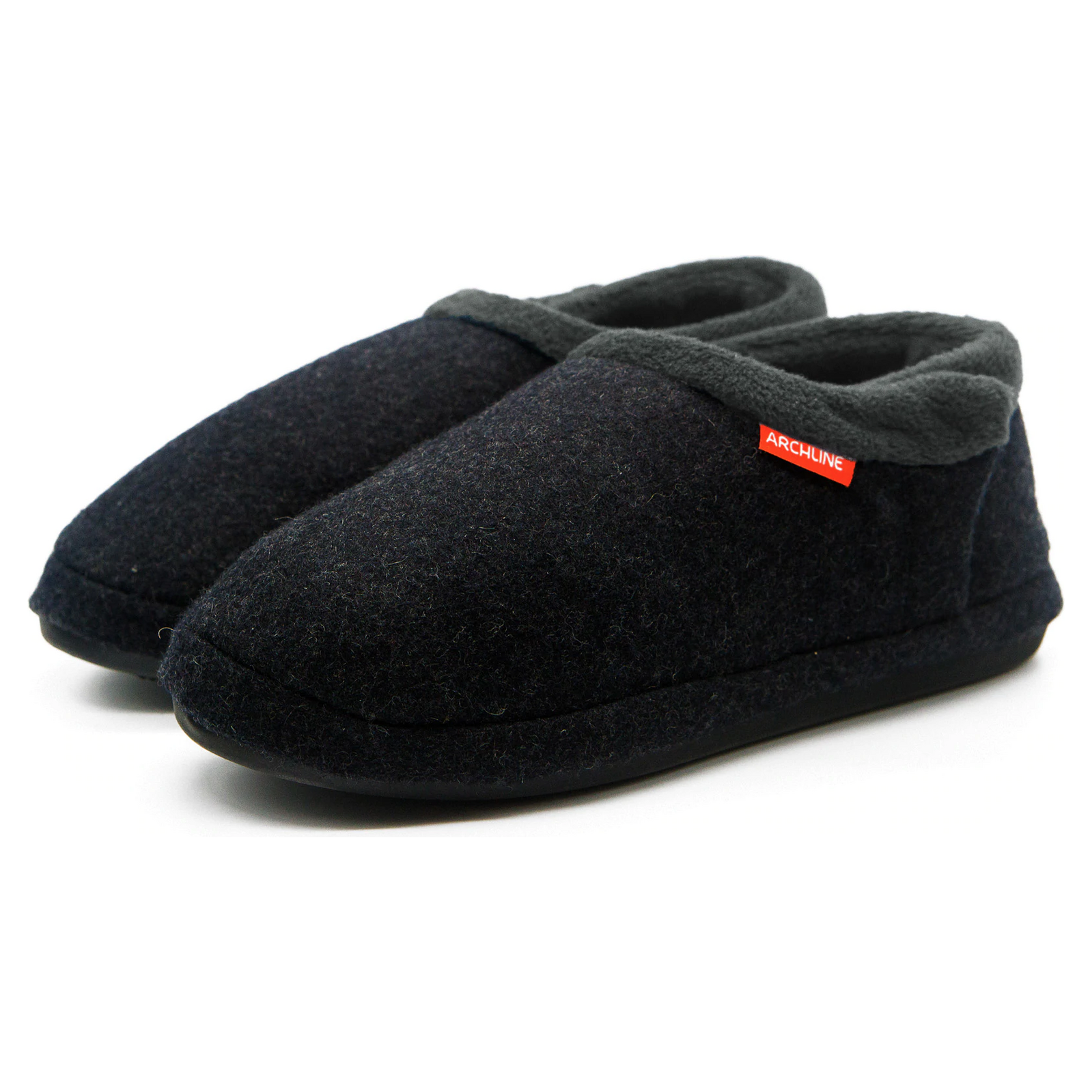 ARCHLINE Orthotic Slippers CLOSED Arch Scuffs Orthopedic Moccasins Shoes - Charcoal Marle - EUR 41