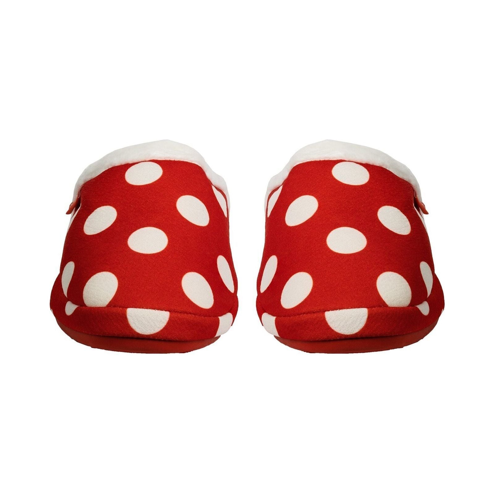 ARCHLINE Orthotic Slippers Slip On Scuffs Pain Relief Moccasins - Red Polka Dot - EUR 41 (Womens US 10)