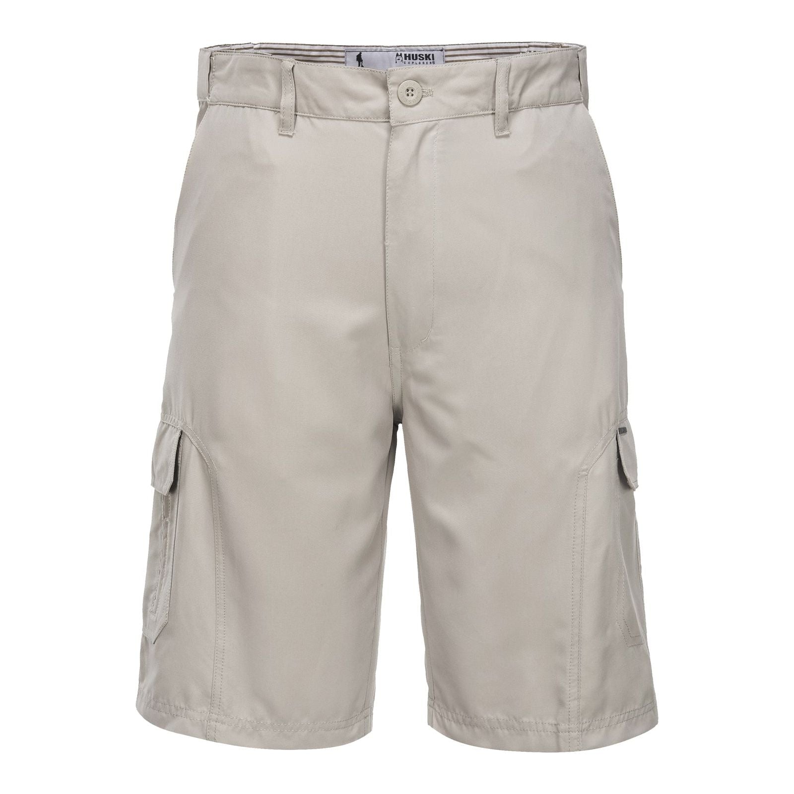 HUSKI Cargo Shorts Mens Cascade Microfibre Flexi Fit Short Army Military 515206 - Bone - XX-Large (102cm Waist)