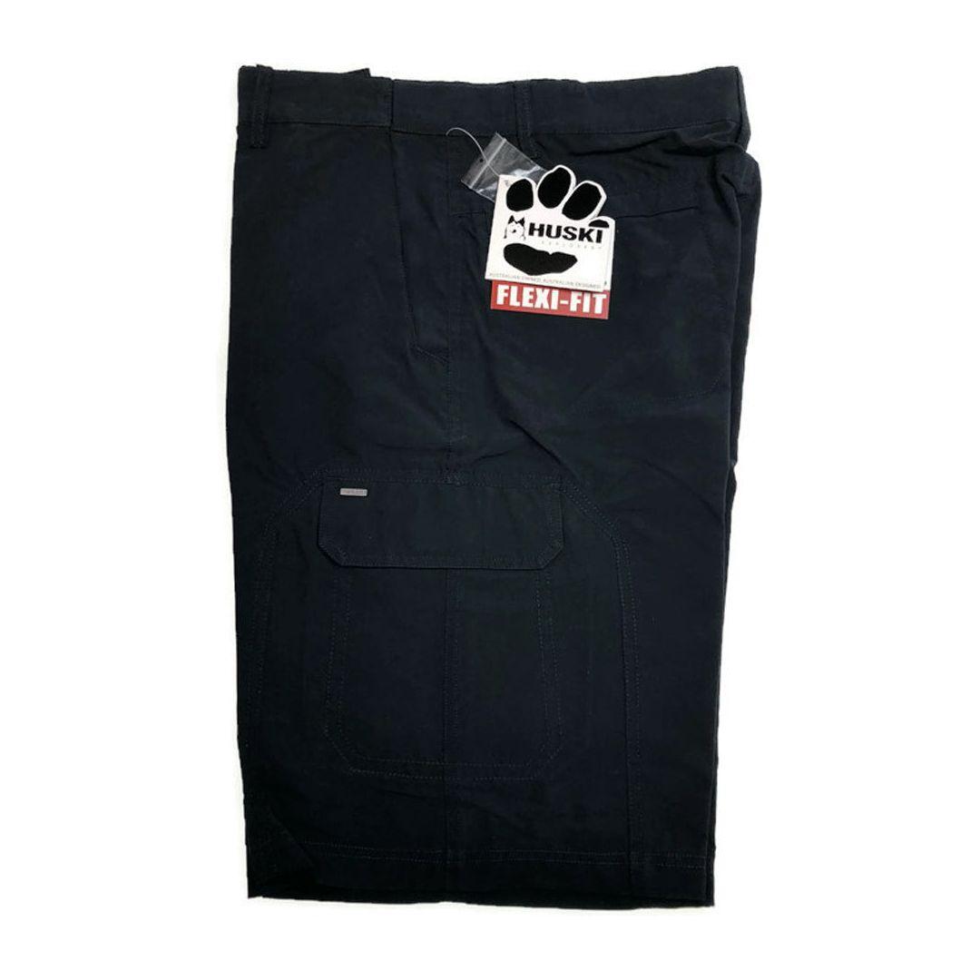 HUSKI Cargo Shorts Mens Cascade Microfibre Flexi Fit Short Army Military 515206 - Clay - 4XL (112cm Waist)