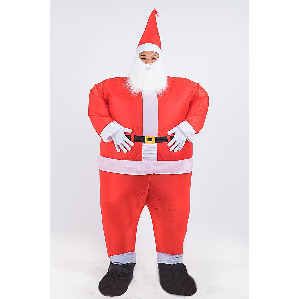 SANTA Fancy Dress Inflatable Suit -Fan Operated Costume