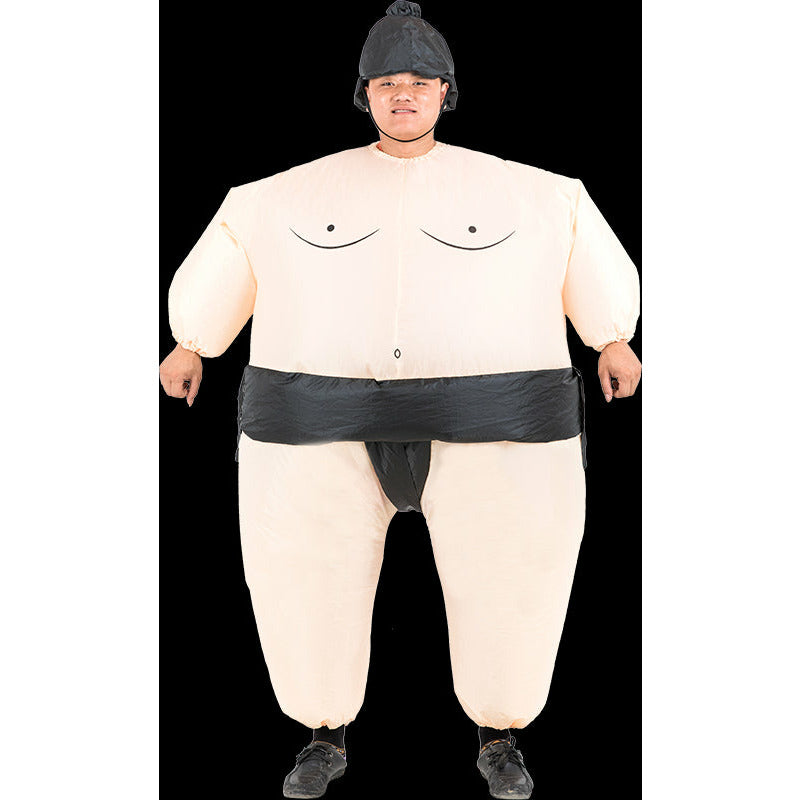 SUMO Fancy Dress Inflatable Suit -Fan Operated Costume