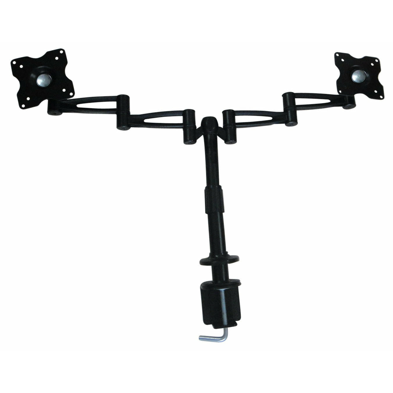 Two-Screen 10-25" Desk Monitor TV Plasma LED LCD Work Mount