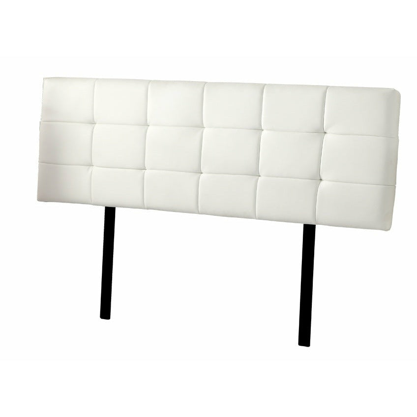 PU Leather King Bed Deluxe Headboard Bedhead - White