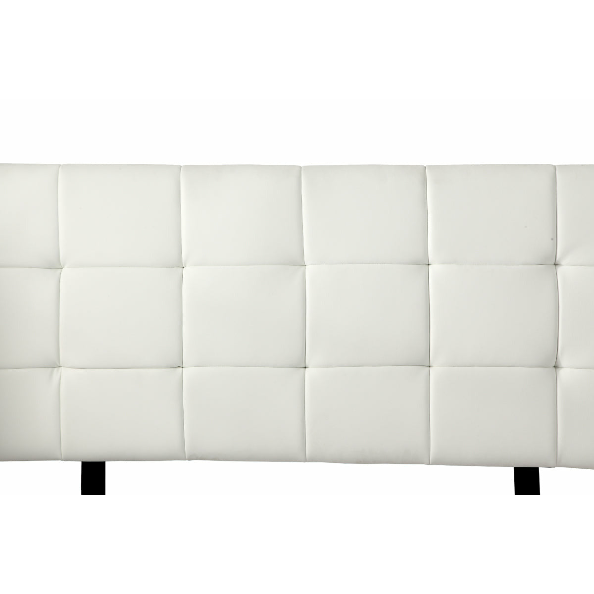PU Leather King Bed Deluxe Headboard Bedhead - White