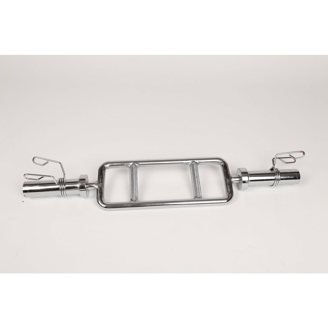 Chrome Olympic Tricep Bar Barbell Heavy Duty with Spring Collars