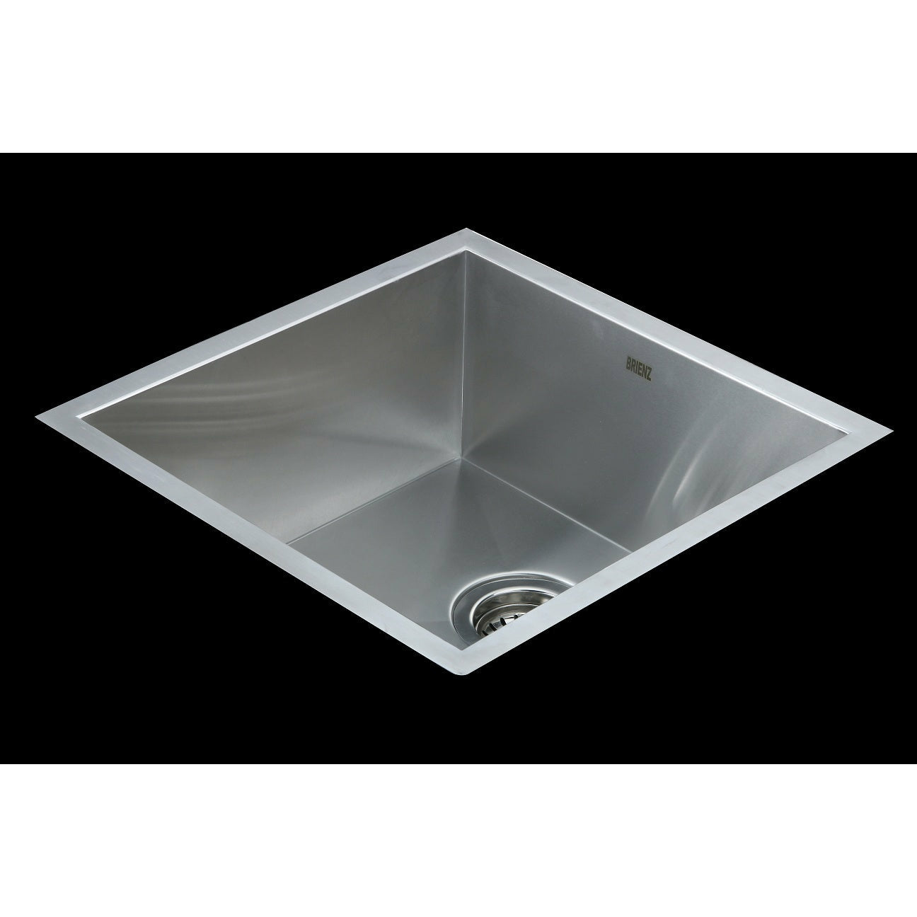 440x440mm Handmade Stainless Steel Undermount / Topmount Kitchen Laundry Sink with Waste