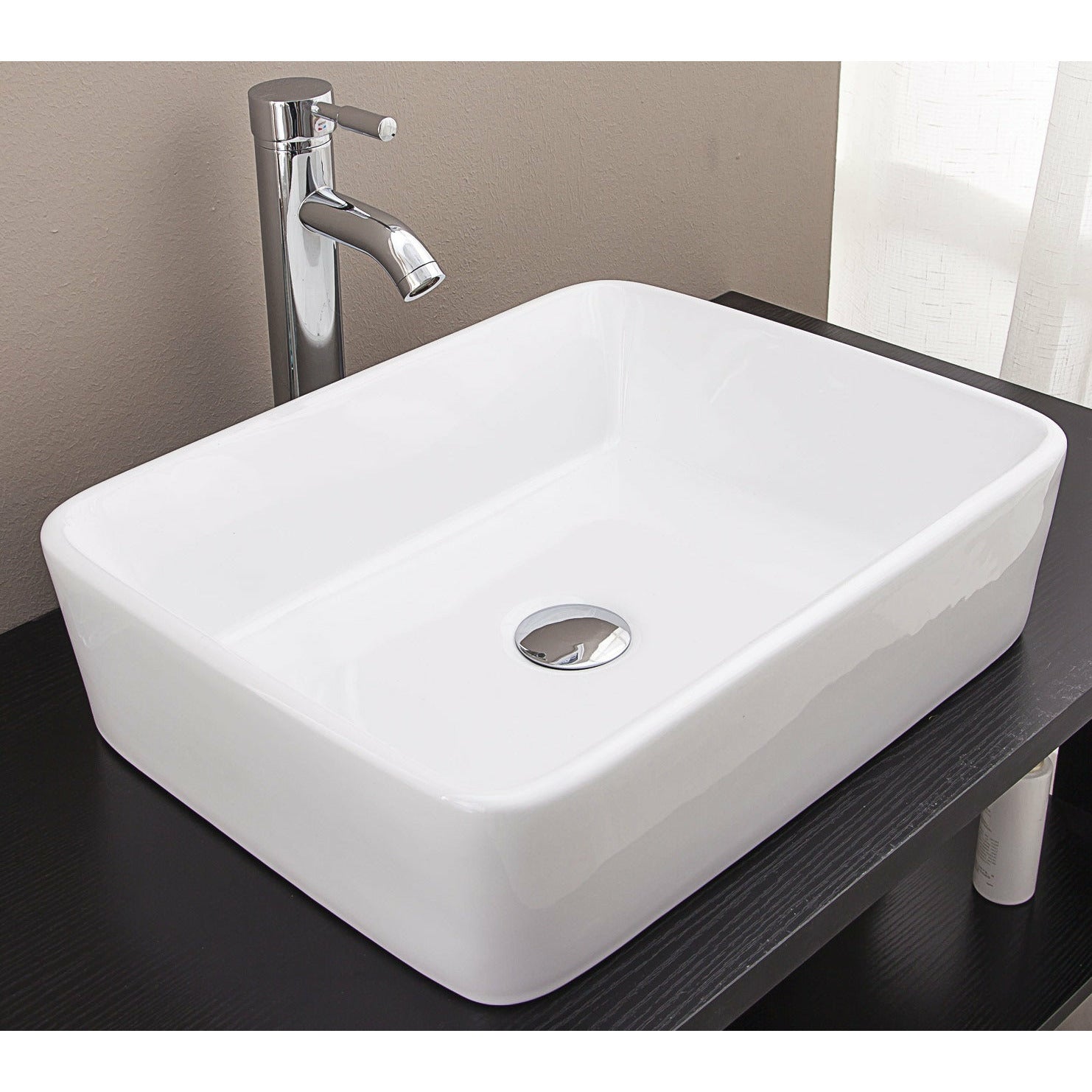 Above Counter Bathroom Vanity Square Basin