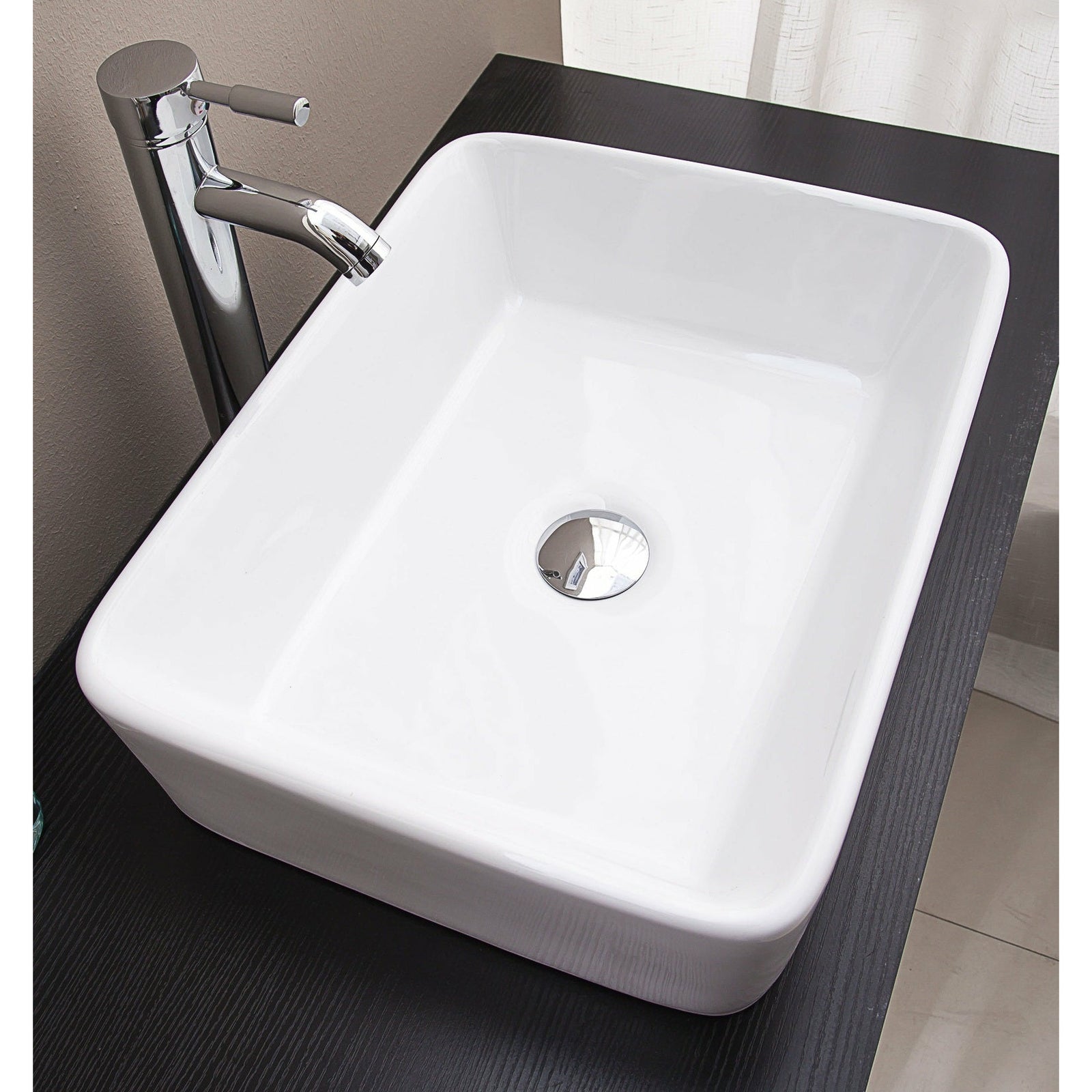Above Counter Bathroom Vanity Square Basin