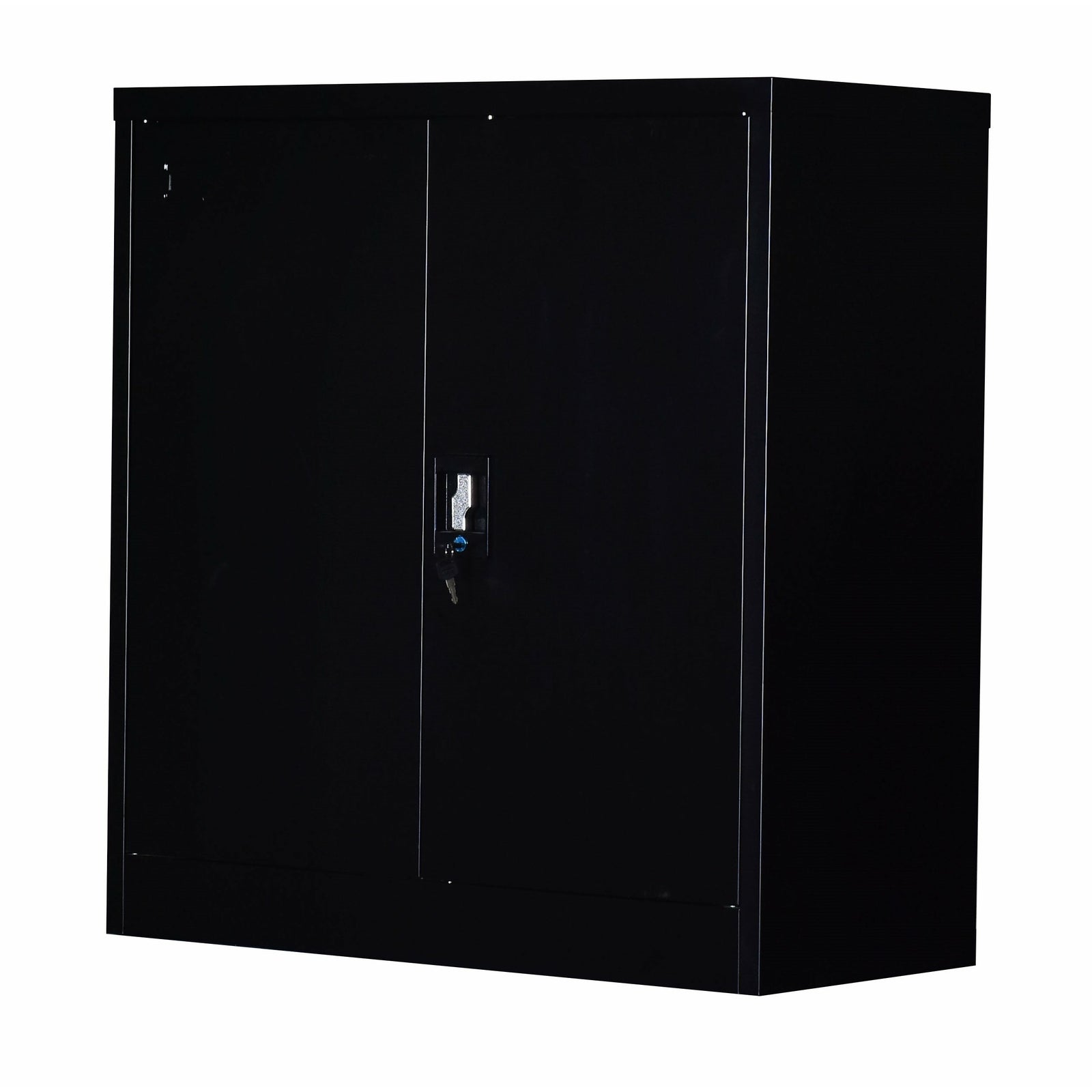 Two-Door Shelf Office Gym Filing Storage Locker Cabinet Safe