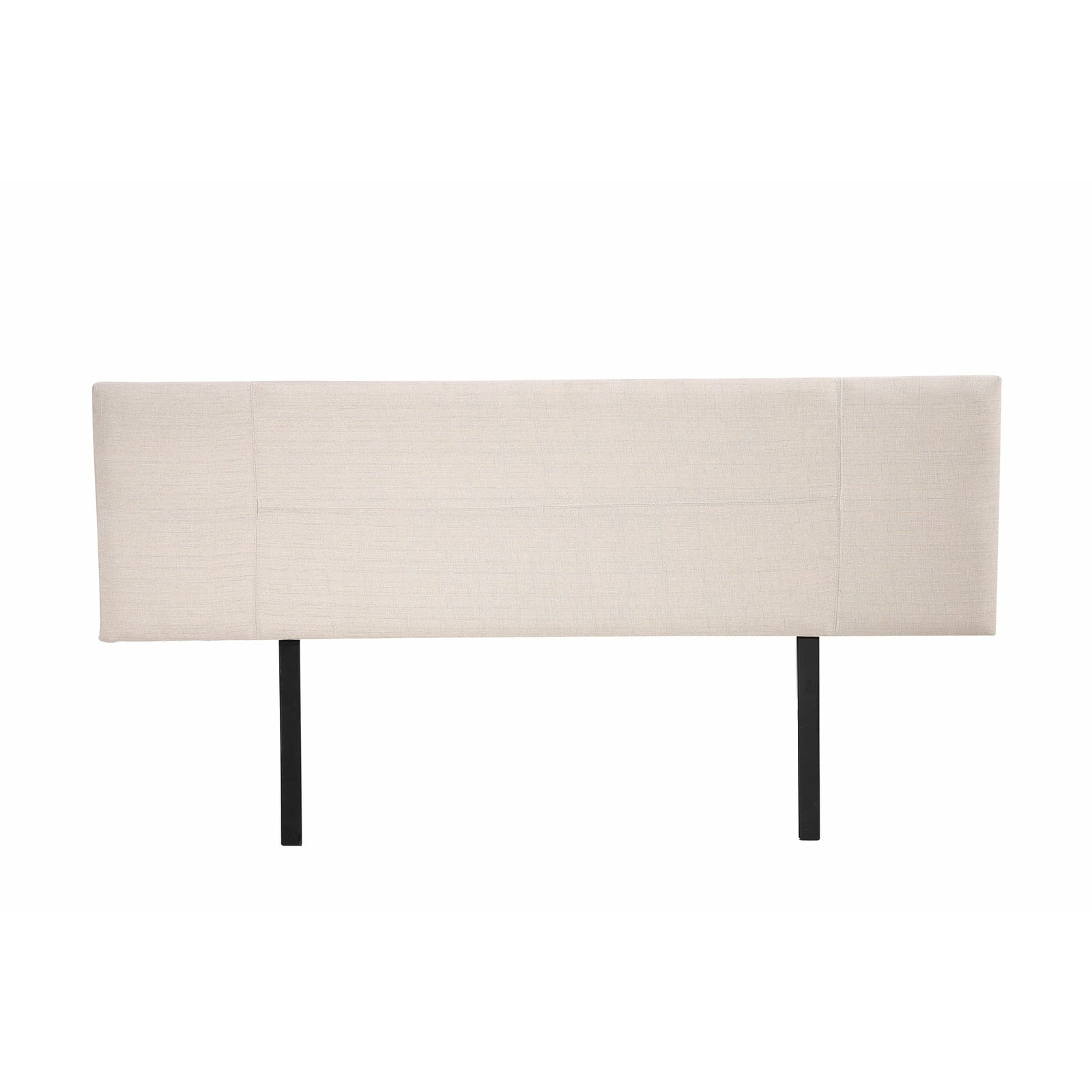 Linen Fabric King Bed Headboard Bedhead - Beige
