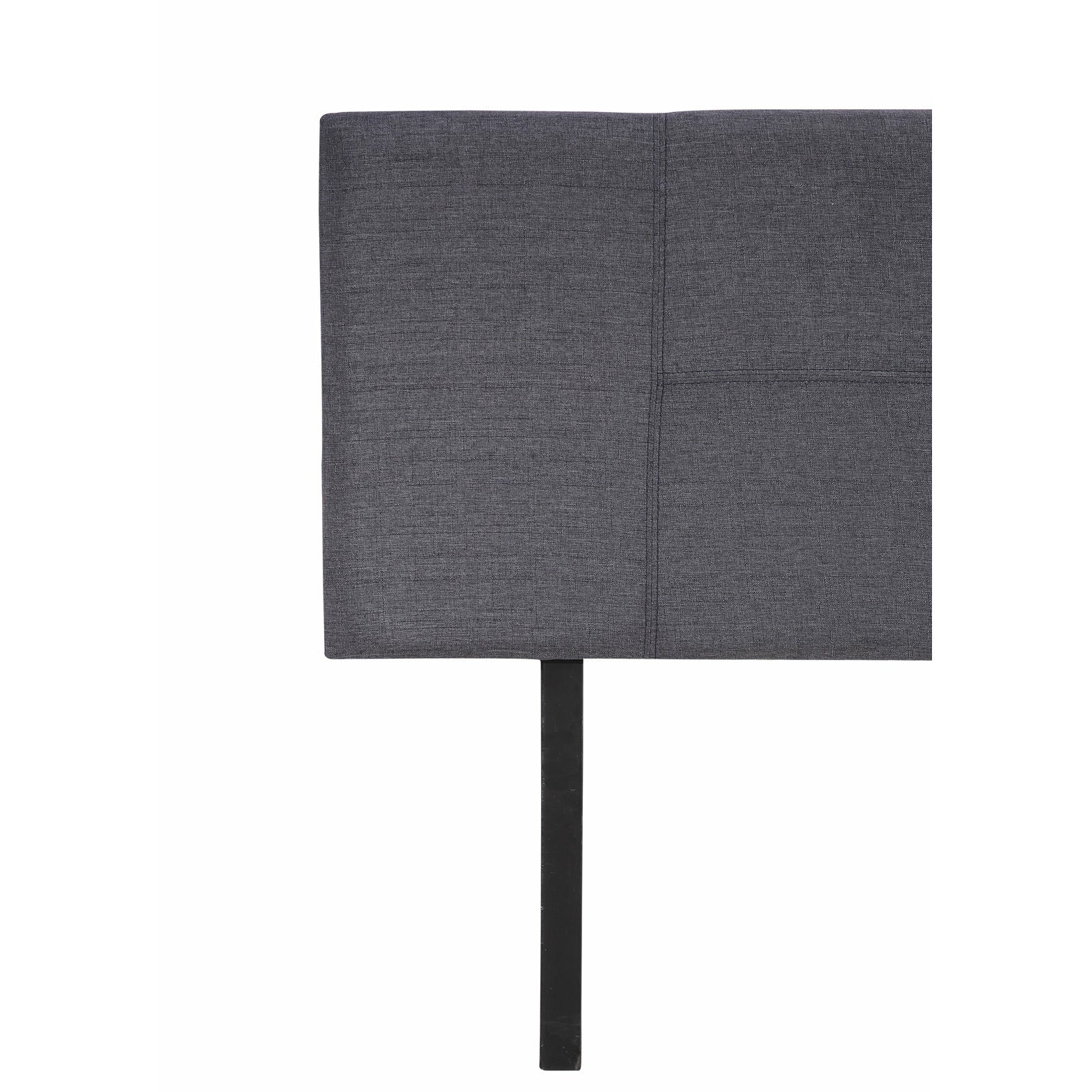Linen Fabric Queen Bed Headboard Bedhead - Grey