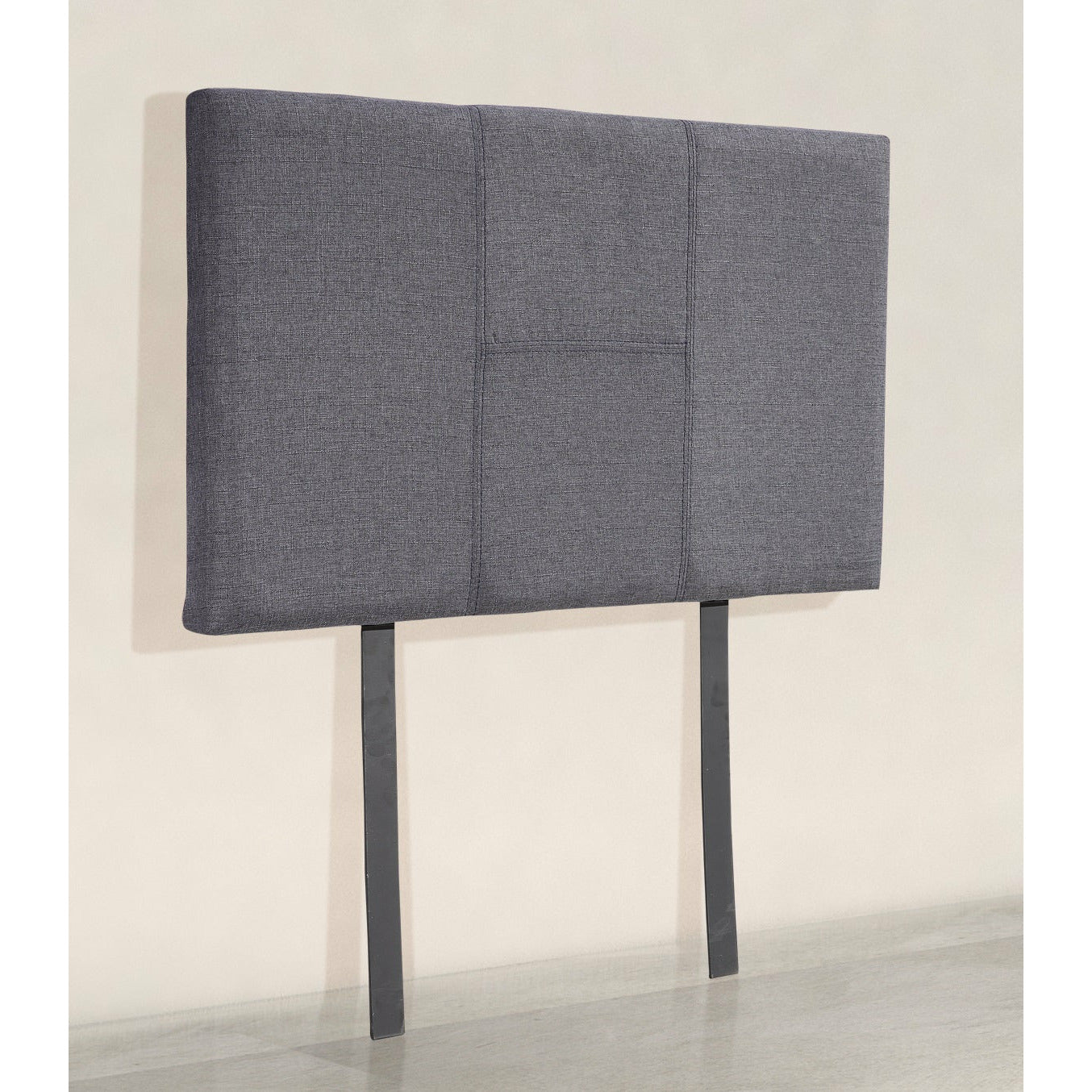 Linen Fabric Single Bed Headboard Bedhead - Grey
