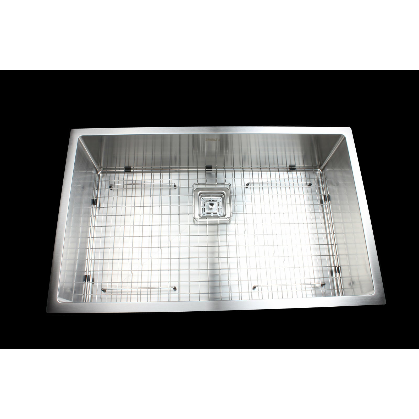 810x505mm Handmade 1.5mm Stainless Steel Undermount / Topmount Kitchen Sink with Square Waste