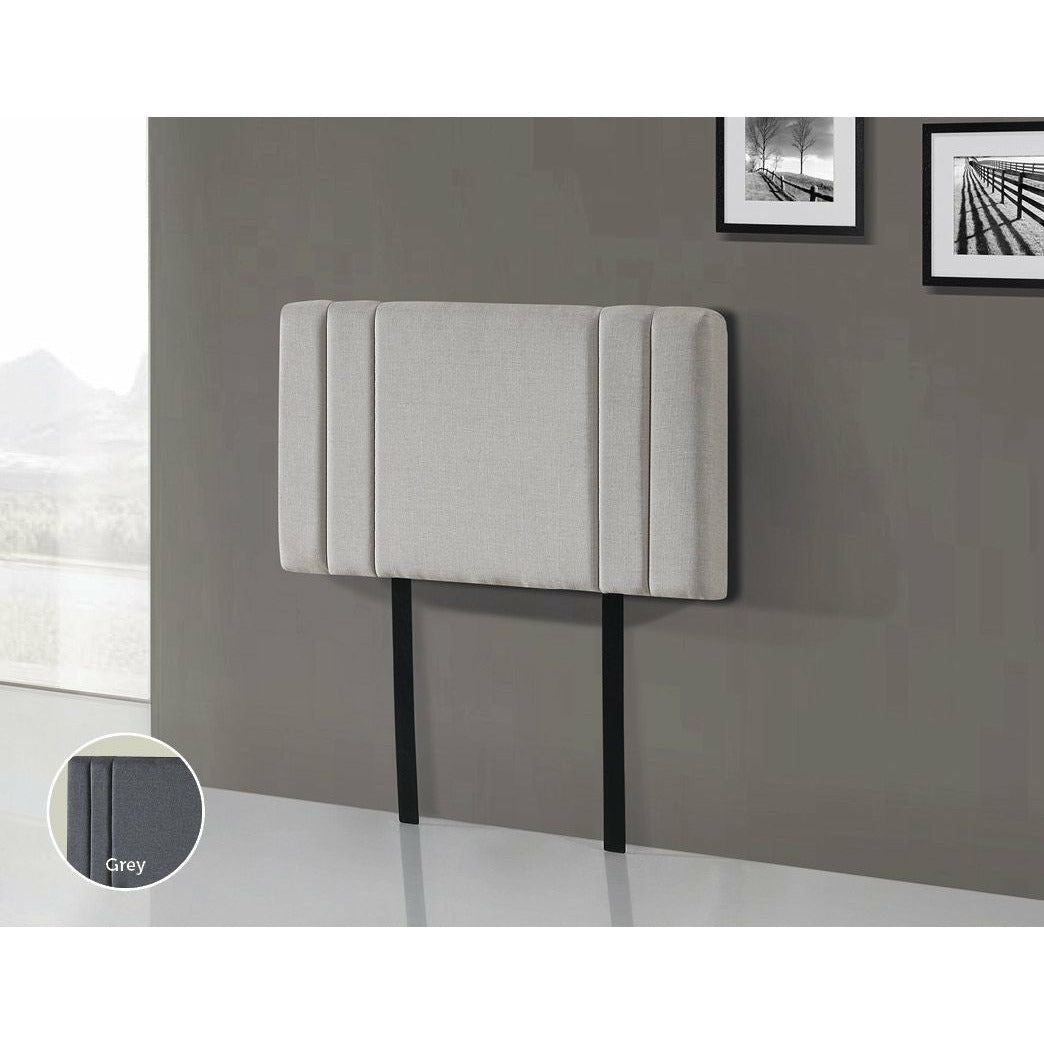 Linen Fabric Single Bed Deluxe Headboard Bedhead - Beige