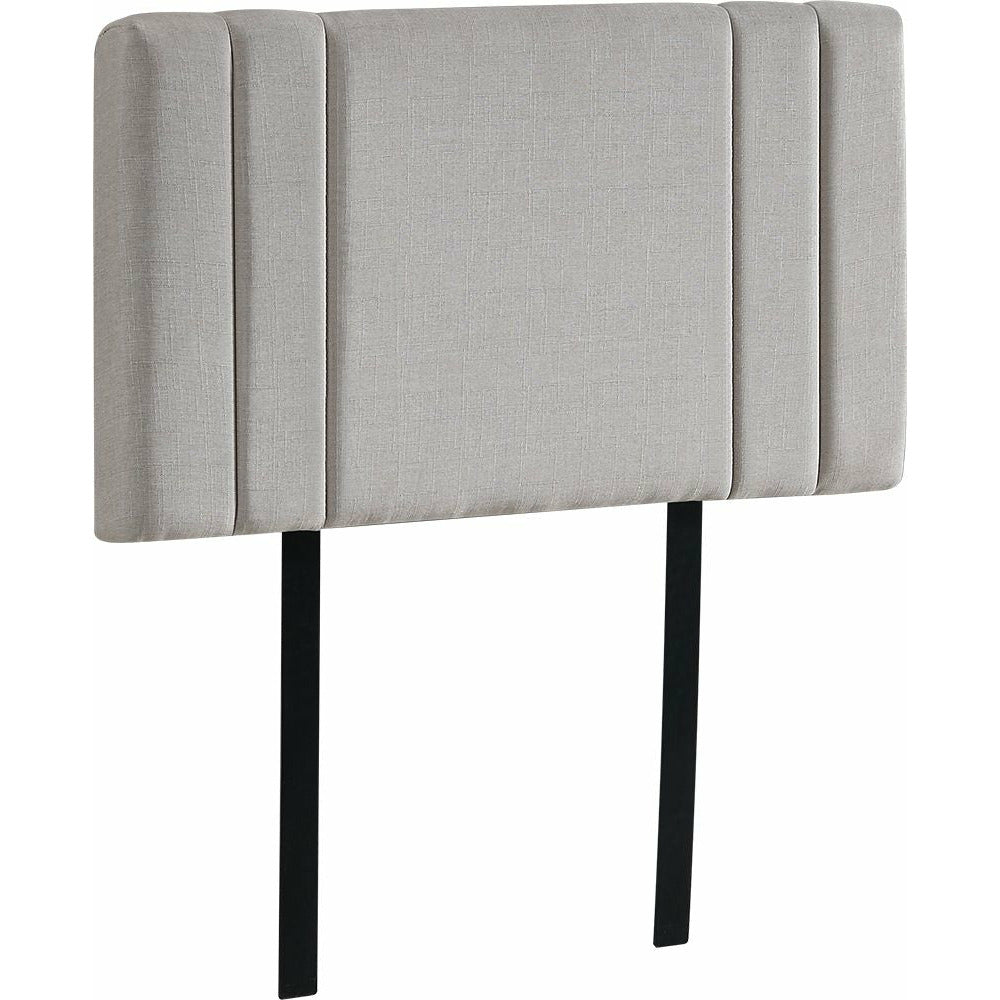 Linen Fabric Single Bed Deluxe Headboard Bedhead - Beige