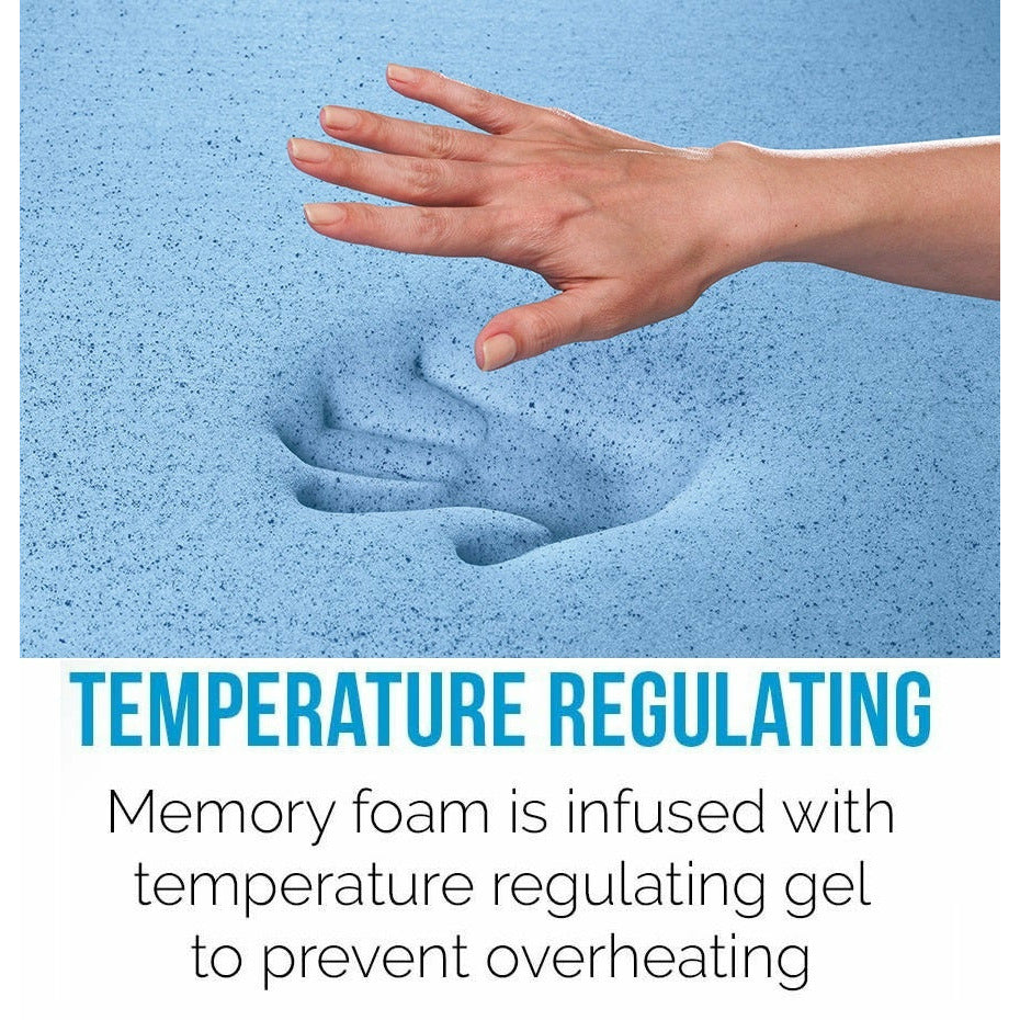 Palermo King 25cm Gel Memory Foam Mattress - Dual-Layered - CertiPUR-US Certified