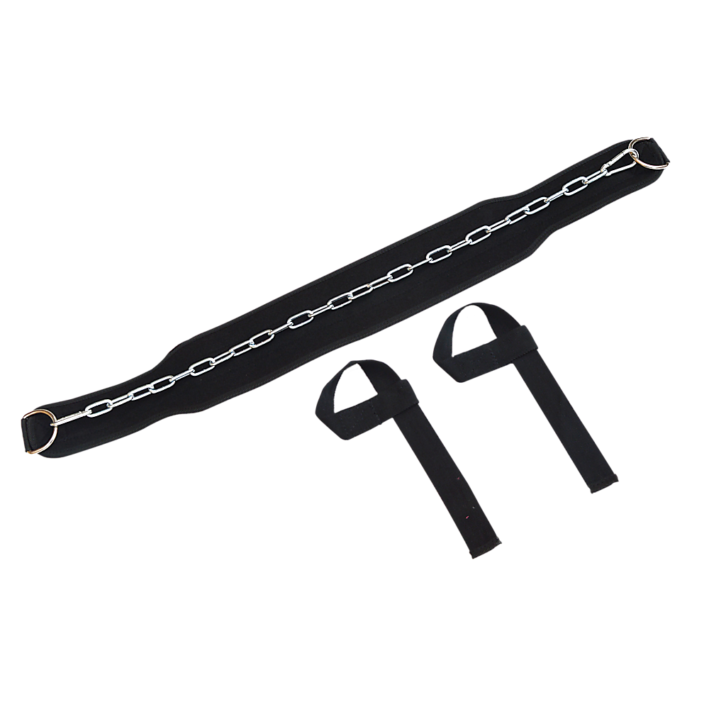 Weight Lifting Belt Gym Back Pull Up Chain Dipping Dip Body Building Training