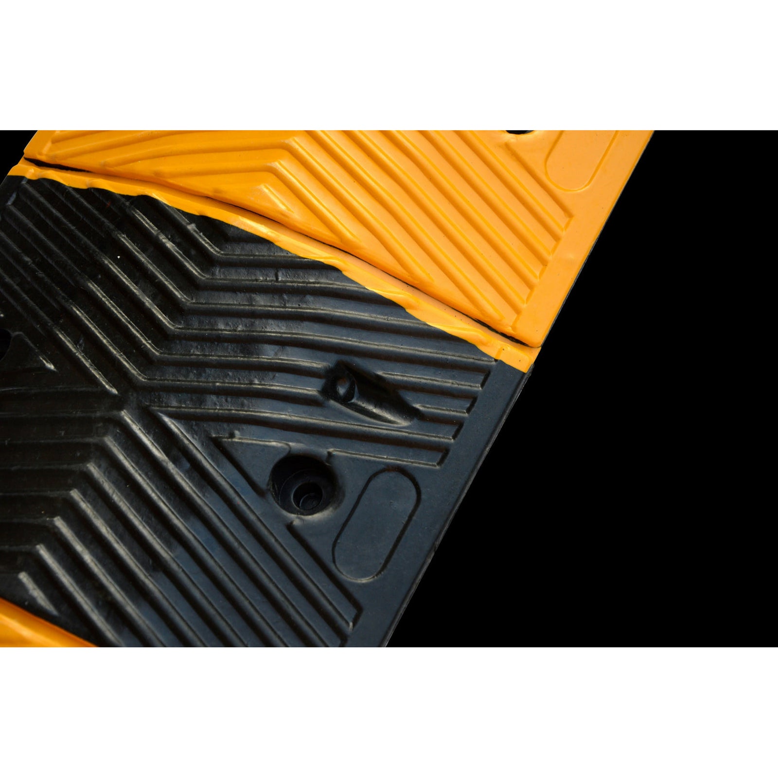 Pair of 1m Long 60T Load Rubber Speed Bump Hump Modular Speed Humps Road Hump
