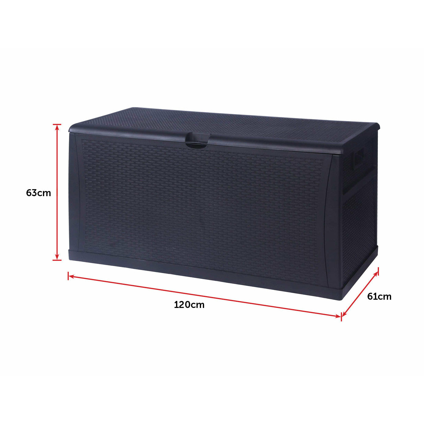 Patio Deck Box Outdoor Storage Plastic Bench Box 450 Litre