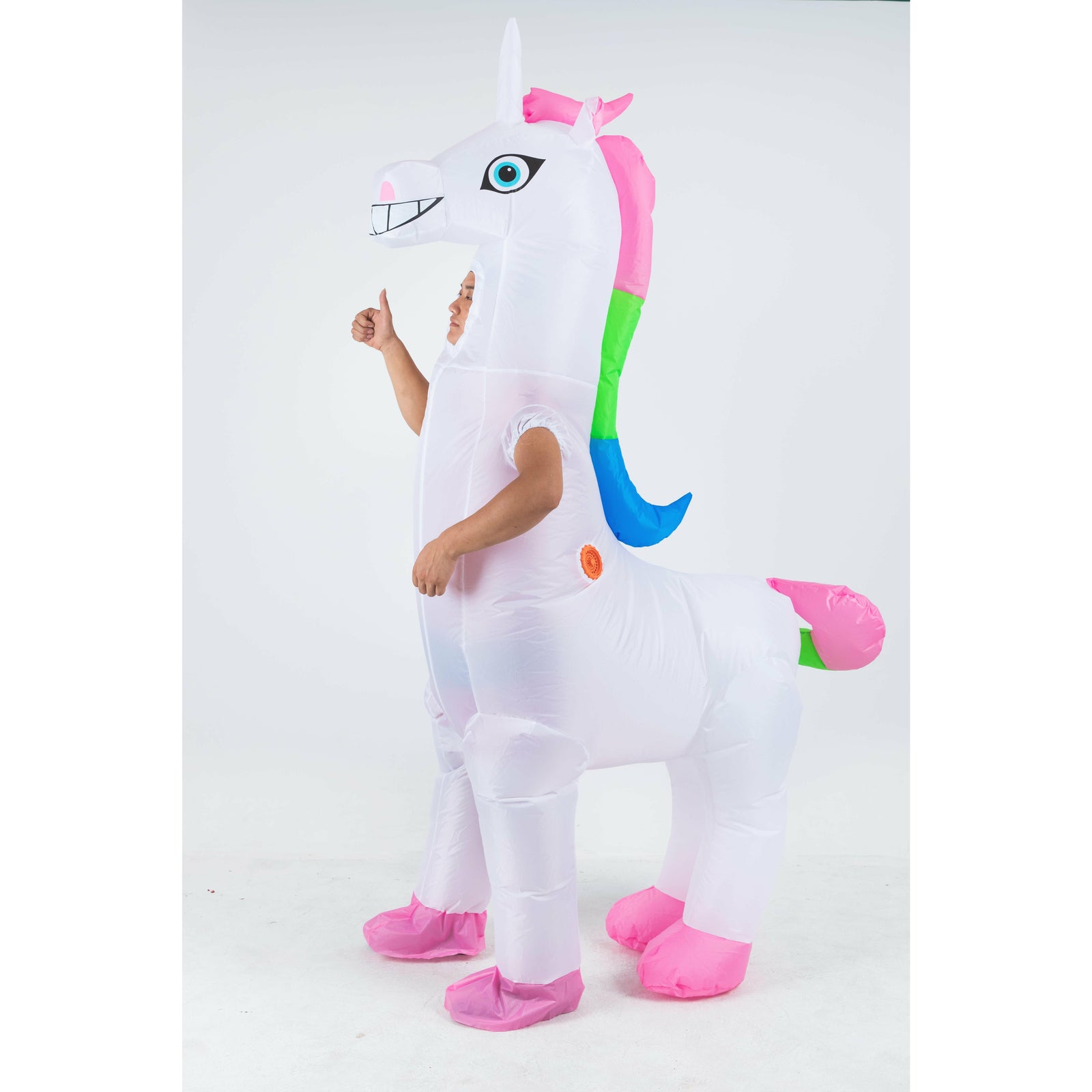 Giant Unicorn Fancy Dress Fan Inflatable Costume Suit