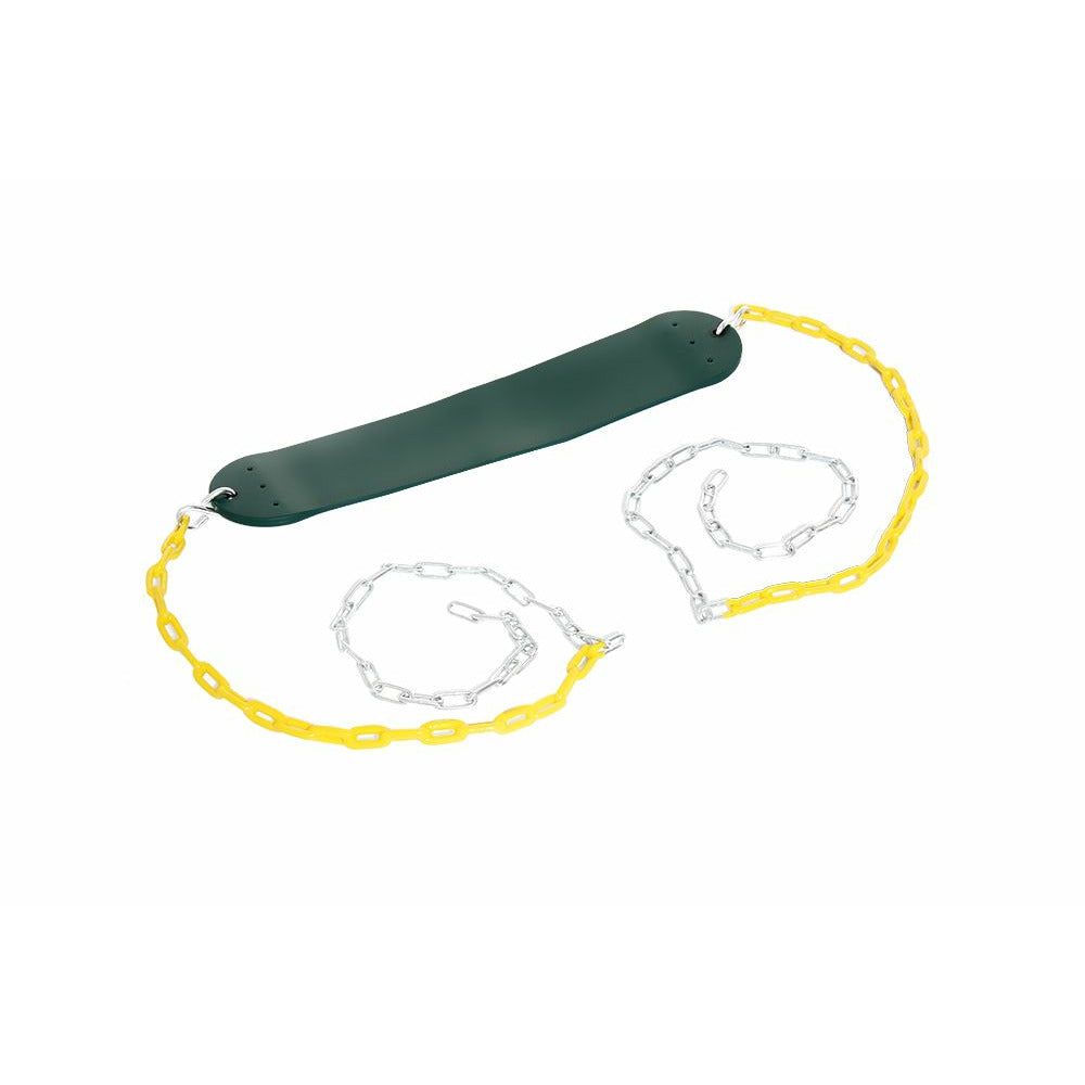 2 Pack Swings Seats Heavy Duty 66" Chain Plastic Coated Playground Swing