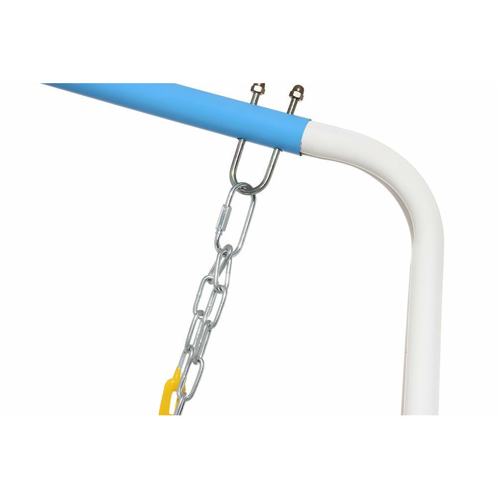 2 Pack Swings Seats Heavy Duty 66" Chain Plastic Coated Playground Swing