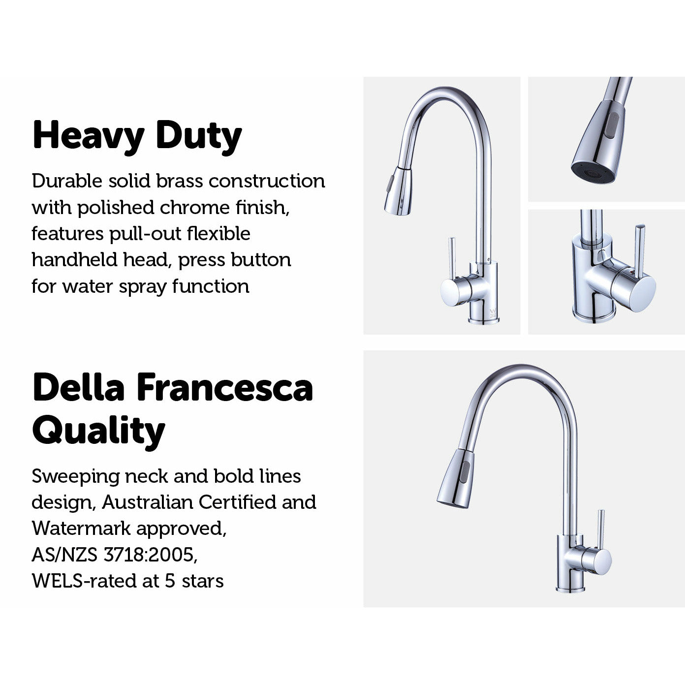 Basin Mixer Tap Faucet -Kitchen Laundry Bathroom Sink