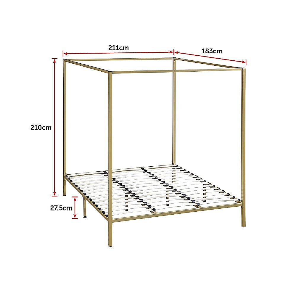 4 Four Poster King Bed Frame