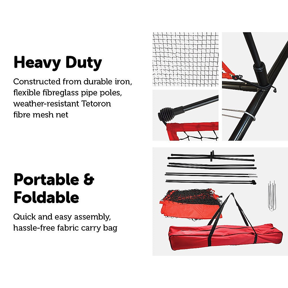 Portable Baseball Training Net Stand Softball Practice Sports Tennis