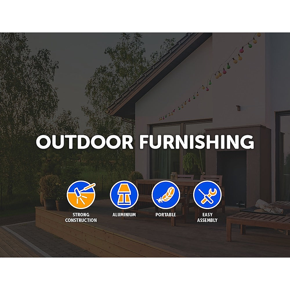 Aluminium Folding Table 120cm Portable Indoor Outdoor Picnic Party Camping Tables