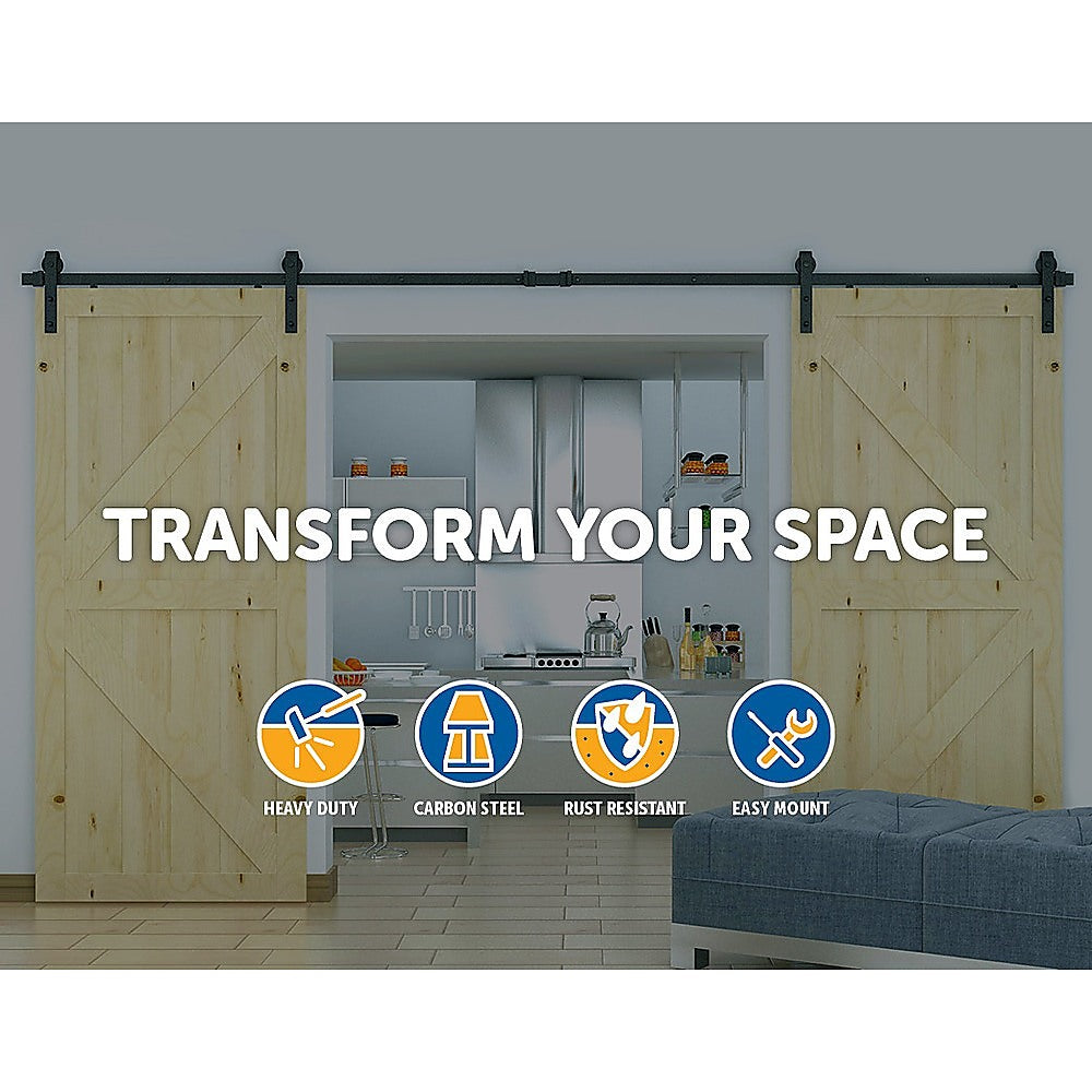 1.8m Sliding Barn Door Hardware