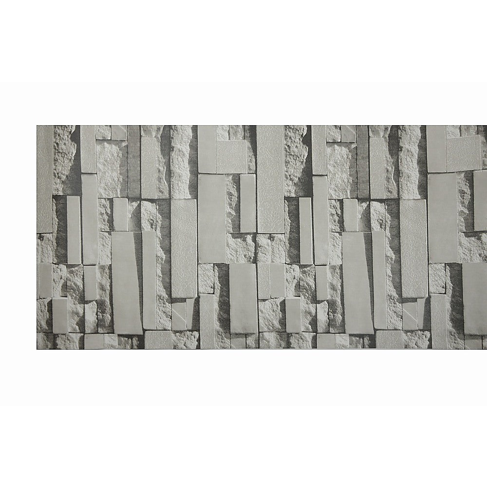 Wallpaper Brick Pattern 3D Textured Non-woven Wall Paper Roll