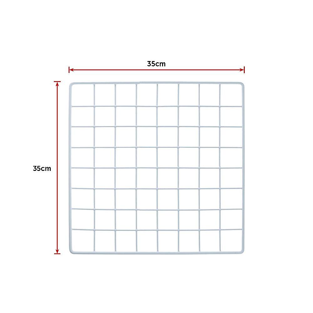 12 Cube Wire Grid Organiser Bookcase Storage Cabinet Wardrobe Closet White