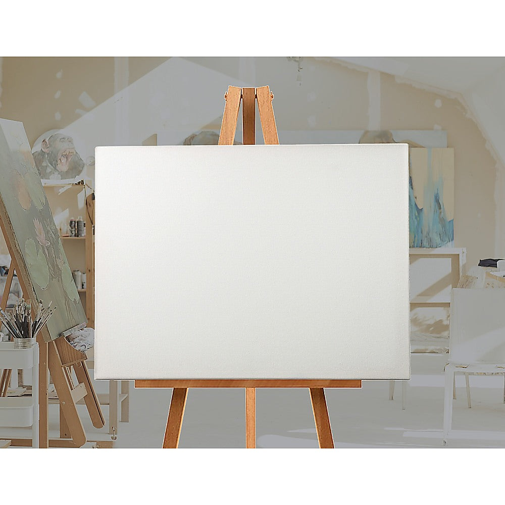 5 pack of 50x60cm Artist Blank Stretched Canvas Canvases Art Large White Range Oil Acrylic Wood