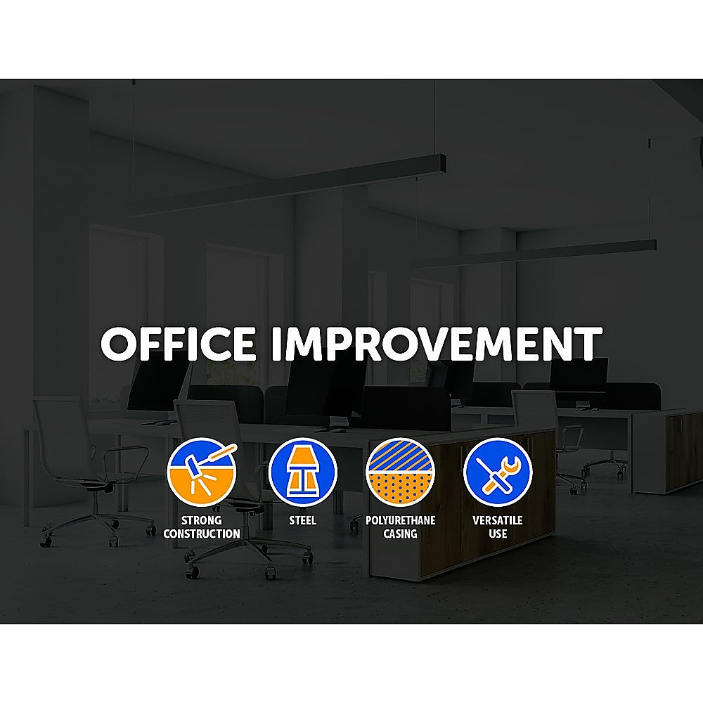 5x Office Chair Caster Wheels Set Heavy Duty & Safe for All Floors w/Universal Fit