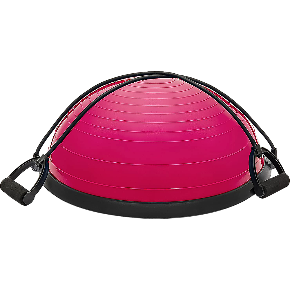 Yoga Balance Trainer Exercise Ball for Arm, Leg, Core Workout with Pump, 2 Resistance Bands