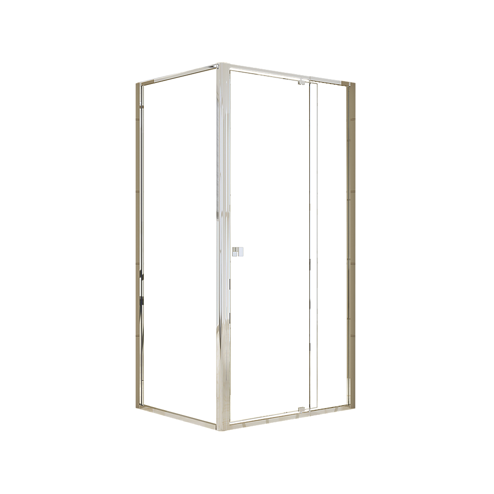 Semi Frameless Shower Screen (98~106)x 195cm & (77~80)x 195cm Side AS/NZS Glass
