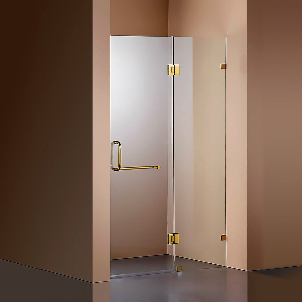 120 x 200cm Wall to Wall Frameless Shower Screen 10mm Glass By Della Francesca