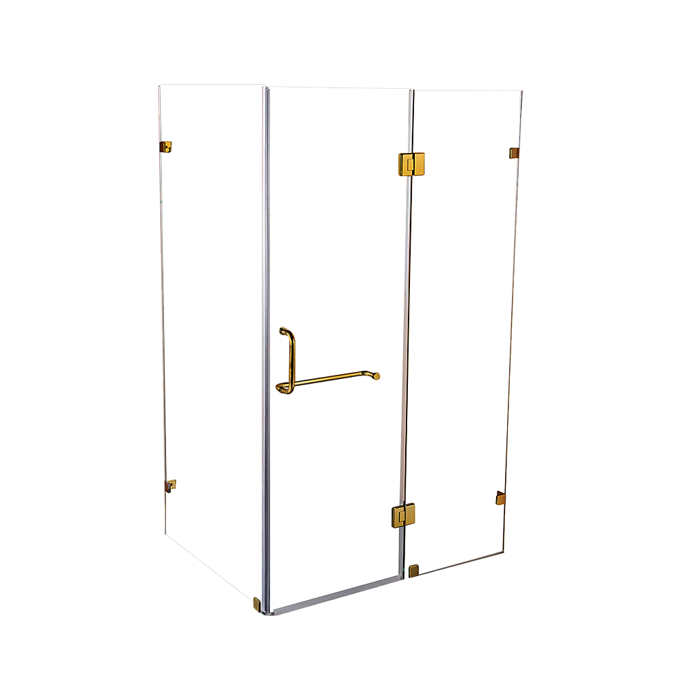 1100 x 900mm Frameless 10mm Glass Shower Screen By Della Francesca