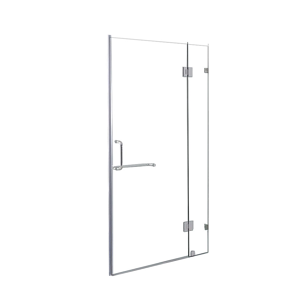 100 x 200cm Wall to Wall Frameless Shower Screen 10mm Glass By Della Francesca