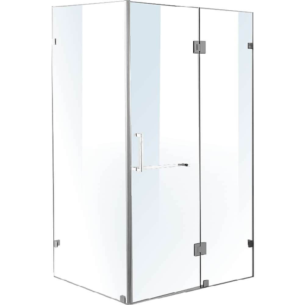 1200 x 1000mm Frameless 10mm Glass Shower Screen By Della Francesca