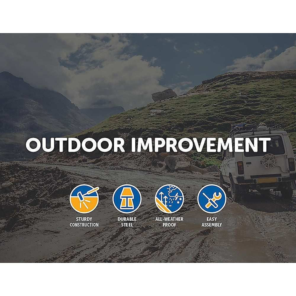 Universal Roof Rack Basket - Car Luggage Carrier Steel Cage Vehicle Cargo