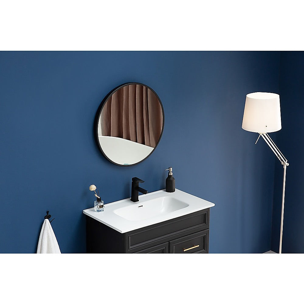 60cm Round Wall Mirror Bathroom Makeup Mirror by Della Francesca