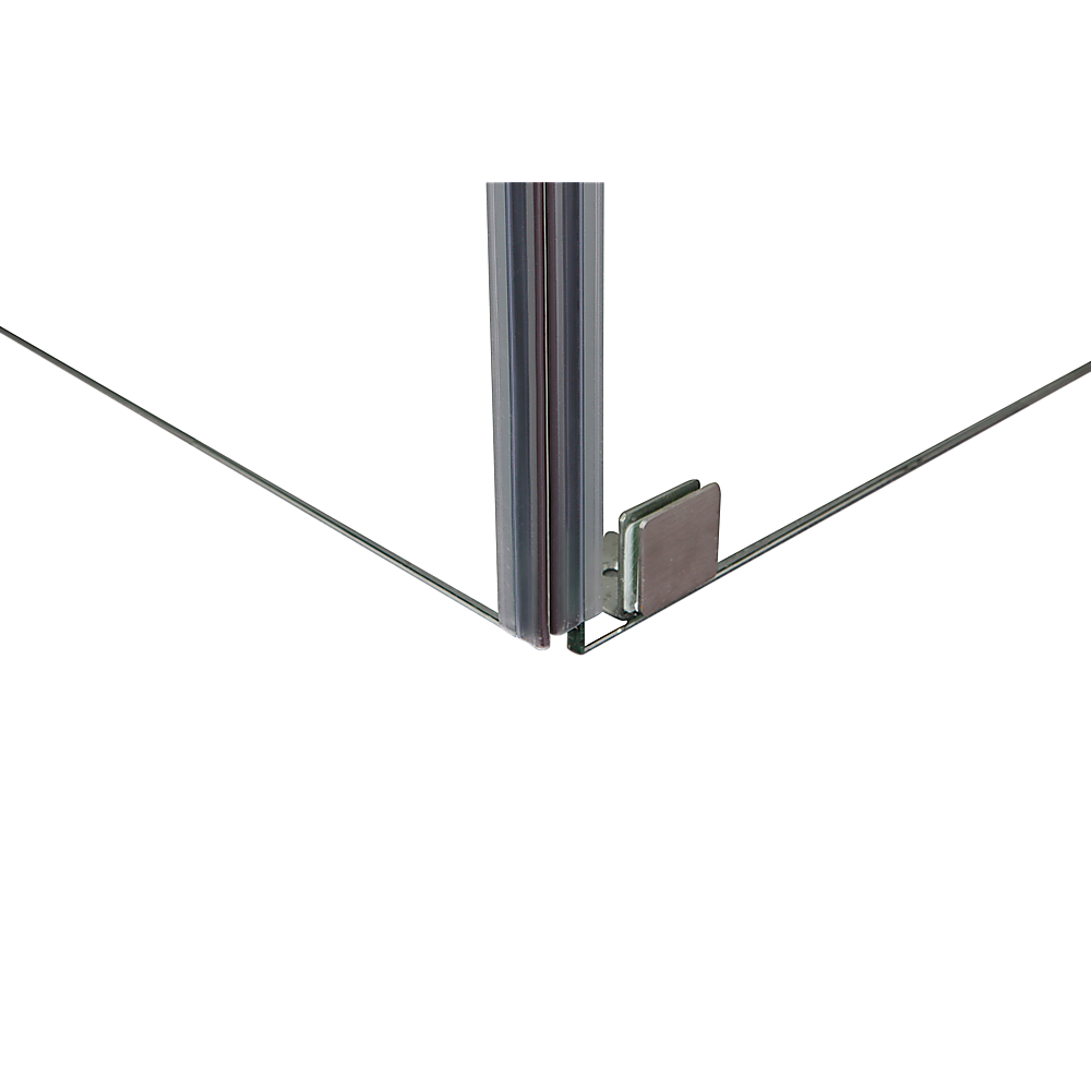 900 x 900mm Frameless 10mm Glass Shower Screen By Della Francesca