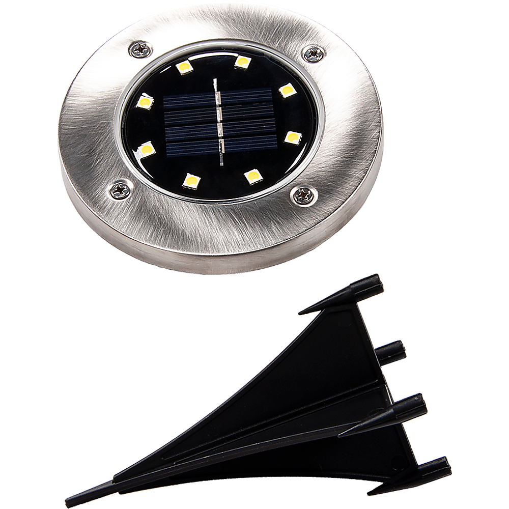 12x Solar Powered LED Buried Inground Recessed Light Garden Outdoor Deck Path