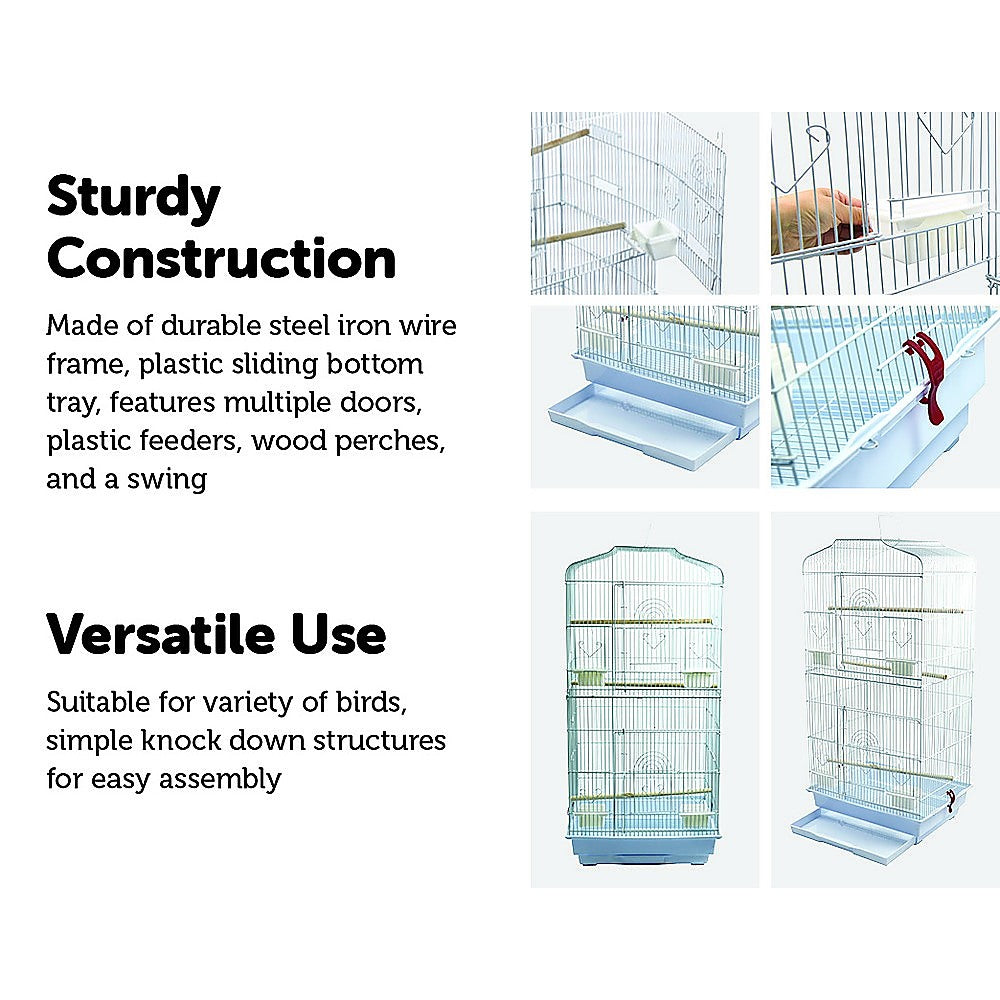 95cm Bird Cage Canary Parakeet Cockatiel LoveBird Finch Bird Cage