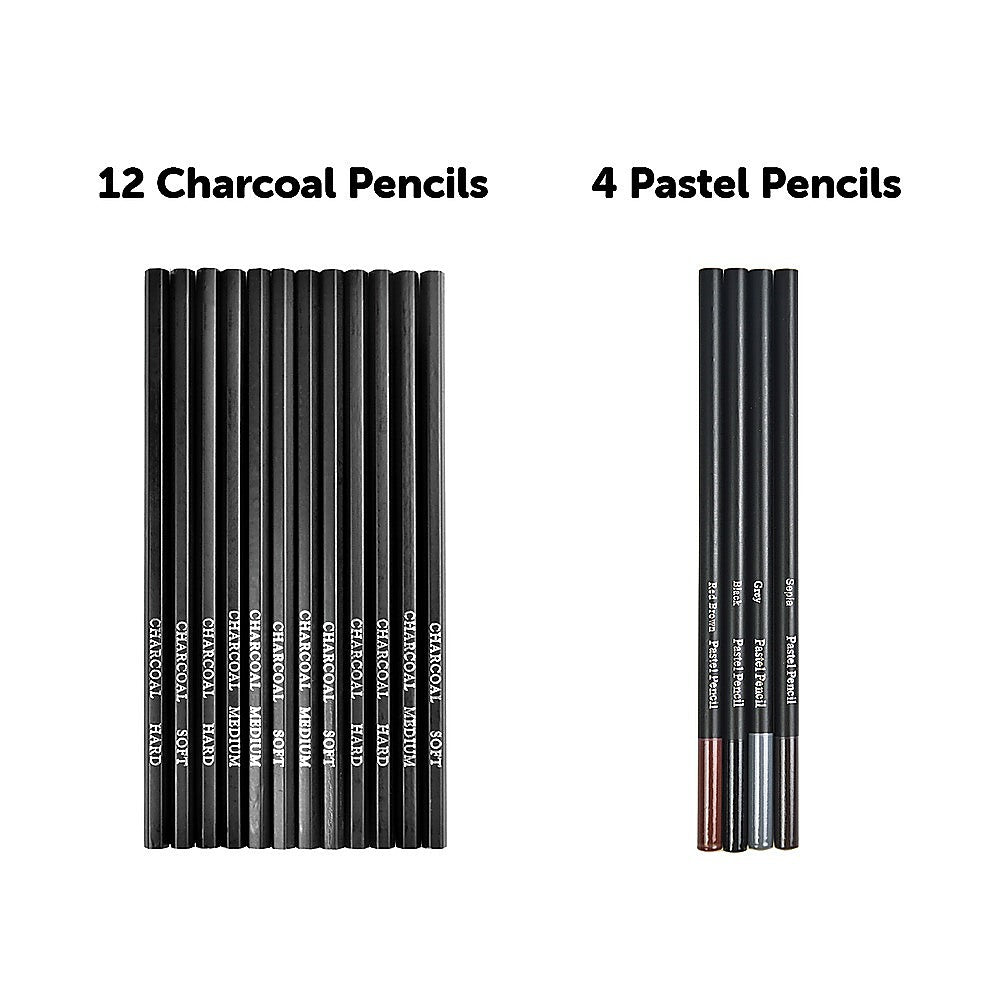 Art Sketch Pencils Oil Drawing Colouring Graphite Charcoal Pencil Set 72pcs/set